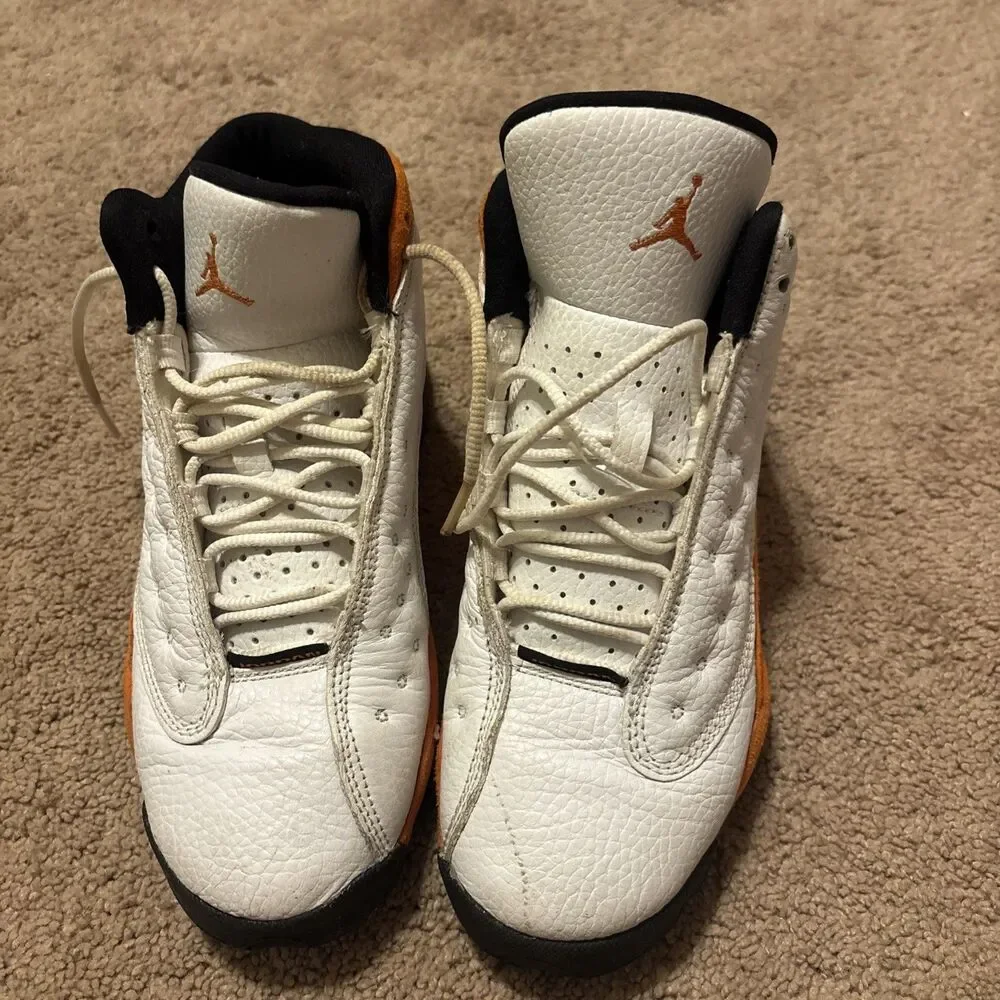 Nike Air Jordan 13 Retro Starfish Orange Size 5Y GS DJ3003-108 No Box Used - Picture 2 of 6